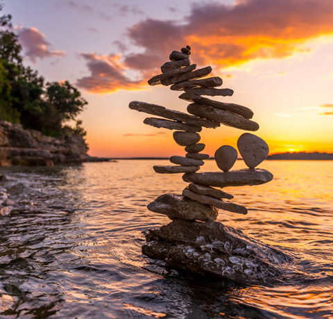 stacked stones image